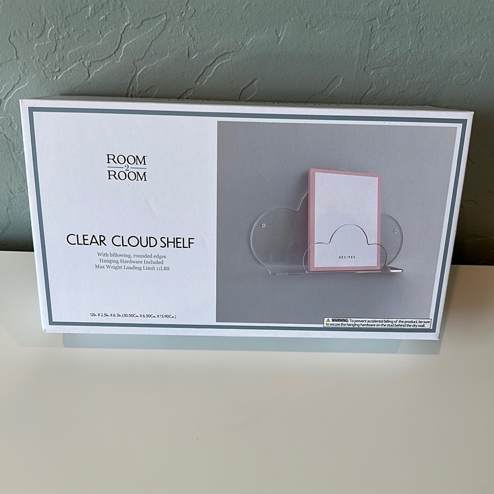 Room Essentials Transparent Cloud Shelf